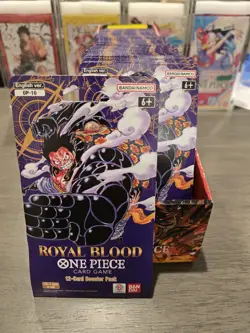 One Piece TCG Royal Blood Sleeved Booster Pack (OP-10) English, LOT OF 5 - Image 1