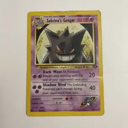 Sabrina's Gengar Pokemon Gym Challenge 29/132 Non-Holo Rare HP/DMG - Image 1