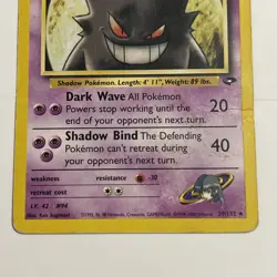 Sabrina's Gengar Pokemon Gym Challenge 29/132 Non-Holo Rare HP/DMG - Image 3