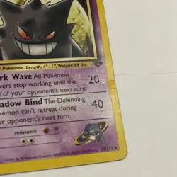 Sabrina's Gengar Pokemon Gym Challenge 29/132 Non-Holo Rare HP/DMG - Image 4