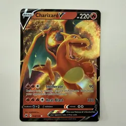 Pokemon TCG - Charizard V - Crown Zenith - Holo - 018/159 - Mint - Image 1