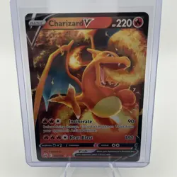 Pokemon TCG Charizard V 018/159 SWSH Crown Zenith Holo Full Art NM/M - Image 1