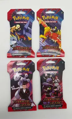 Lot of (9) Pokemon TCG SV Destined Rivals Sleeved Booster Packs SEALED - Image 2
