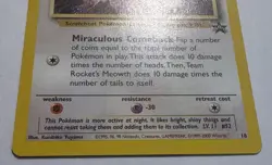 Team Rocket's Meowth # 18 Black Star PROMO WOTC Rare Pokemon Card Tcg - MP+ - Image 2
