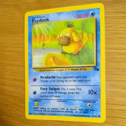 PSYDUCK 53/62 POKEMON CARD (FOSSIL SET) - Image 4