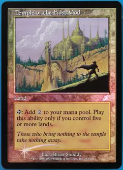 Temple of the False God FOIL Scourge PLD Land Uncommon CARD (493837) ABUGames - Image 1