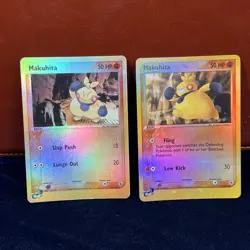 Makuhita Reverse Holo EX Ruby & Sapphire 56/109 57/109 Pokemon Card - Image 1