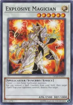 Yugioh - Explosive Magician - OTS - NM - Plus Free Holographic Card - Image 1