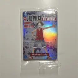 Sealed One Piece Monkey D. Luffy US Voyage College Basketball Promo Holo Card - Image 1