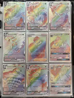 Rare Rainbow Pokemon Cards Plus Additional Cards - Image 2