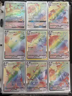 Rare Rainbow Pokemon Cards Plus Additional Cards - Image 3