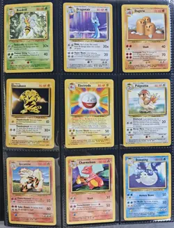 Complete Base Set Non Holos 17-102 Pokemon Cards Pokemon WOTC TCG 1999 LP-MP - Image 1