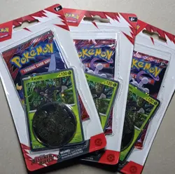 Pokemon Scarlet & Violet Destined Rivals Pack Zarude Promo Card & Coin - Image 1