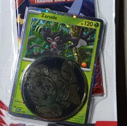 Pokemon Scarlet & Violet Destined Rivals Pack Zarude Promo Card & Coin - Image 4