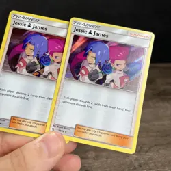 Jessie & James Trainer 58/68 Holo Rare Hidden Fates Pokemon Card 2 - Image 1