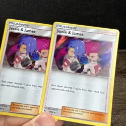 Jessie & James Trainer 58/68 Holo Rare Hidden Fates Pokemon Card 2 - Image 2