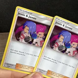Jessie & James Trainer 58/68 Holo Rare Hidden Fates Pokemon Card 2 - Image 3
