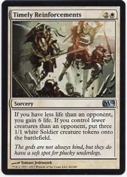 TIMELY REINFORCEMENTS X1 MAGIC Mtg M12 CORE SET NEAR MINT (NM) - Image 1