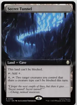 MTG Secret Tunnel (Extended Art) Normal NM Avatar: The Last Airbender Magic 392 - Image 1