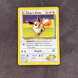 Lt. Surge's Eevee 51/132 Pokemon TCG Gym Challenge - Image 1