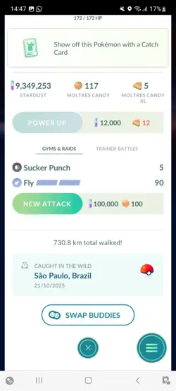 Pokemon Go Shiny Galerian Moltres ( High CP ) - Image 2