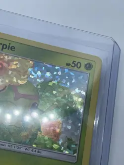 Pokemon Caterpie Confetti Holo 1/12 [MCDONALDS 2019] Small Crease See 3rd Pic - Image 3