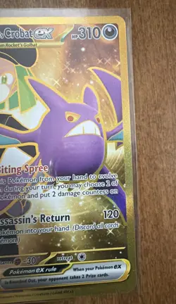 Pokemon TCG Team Rocket’s Crobat Ex Destined Rivals 242/182 Hiper Rare - Image 3