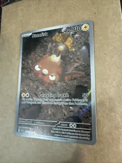 Pokemon TCG Stunfisk 202/191 Sv08: Surging Sparks Holo - Image 2