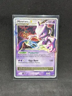 Mewtwo LV.X 2008 Pokemon Diamond and Pearl Holo Promo DP28 MP/HP MOD HEAVY PLAY - Image 1