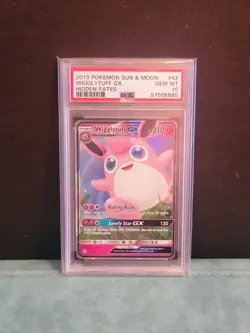 Wigglytuff GX 42/68 GEM MINT PSA 10. Pokemon S&M Hidden Fates - Image 1