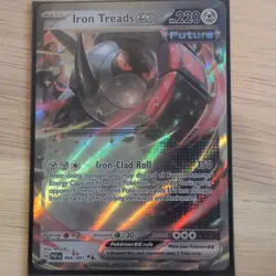 Pokemon Iron Treads ex Full Art Holo Double Rare SV: Paldean Fates 066/091 220HP - Image 1