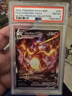 Pokemon Charizard VMAX Ultra-Premium Coll. Full Alt Art Promo SWSH261 PSA 8 - - Image 1