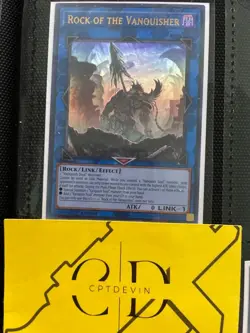 Yugioh Rock of the Vanquisher WISU-EN022 Ultra Rare 1st Ed NM - Image 1