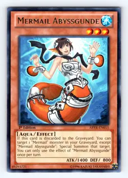 Yugioh Mermail Abyssgunde ABYR-EN015 1st Edition Silver Foil Rare - NM 💎 - Image 1