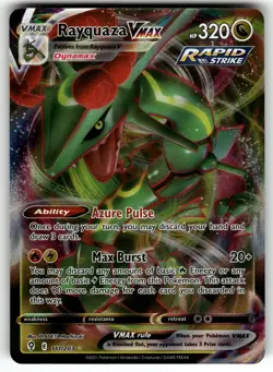 Rayquaza VMAX 111/203 SWSH07: Evolving Skies NM Pokemon Card TCG - Image 1