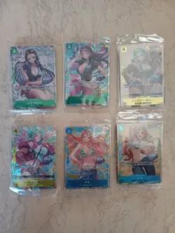 One Piece TCG EXCLUSIVE Asia Mini Tin Vol 2 Set of 6 Promo Foil Cards (SEALED) - Image 1