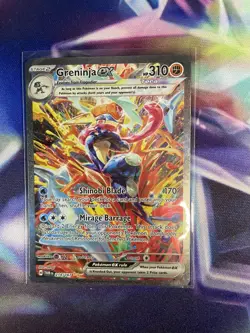 Pokemon Twilight Masquerade Greninja EX TCG Card 214/167 Special Illustration - Image 1