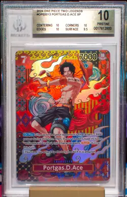 2024 One Piece Two Legends Portgas.D.Ace SP BGS 10 Pristine - Image 1