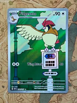 Pokemon Card TCG - Pidgeotto 208/197 Illustration Rare Obsidian Flames Near Mint - Image 1