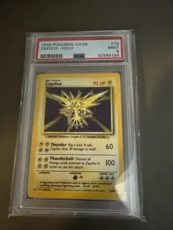 1999 Pokemon Zapdos 016/102 Base Set Holo PSA 9 - Image 1