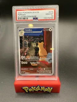 2024 Pokemon SFA EN Illustration Rare #078 Persian PSA 10 GEM MINT - Image 1