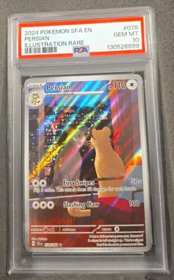 POKEMON CARD PERSIAN ILLUSTRATION RARE 78 SFA EN #78 GRADED PSA 10 GEM MINT - Image 1