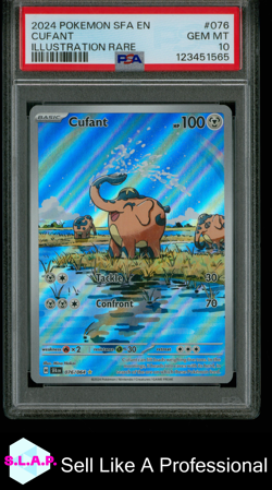 CUFANT ILLUSTRATION RARE POKEMON SFA EN-SHROUDED FABLE 2024 076 PSA 10 - Image 1