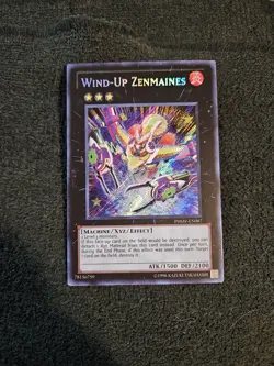 Yugioh Wind-Up Zenmaines PHSW-EN087 Secret Rare LP - Image 1