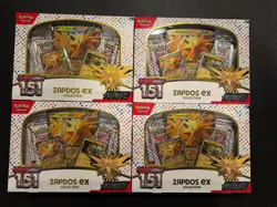 Pokemon TCG Scarlet & Violet 151 Zapdos EX Collection Box Sealed NEW - Lot of 4 - Image 1