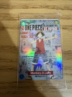 Rutgers One Piece Bandai Namco Monkey D. Luffy US Voyage Promo Card #0056 - Image 1
