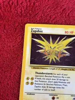 Zapdos 15/62 Fossil Holo Wotc Pokemon Card 1999 Played - Image 3