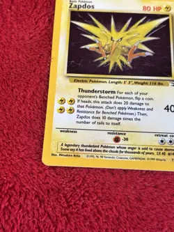 Zapdos 15/62 Fossil Holo Wotc Pokemon Card 1999 Played - Image 4