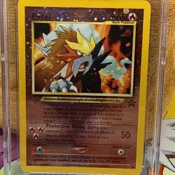CGC 10 GEM MINT Entei 2001 Black Star Promos 34 Reverse Holo Swirl Pokemon Card - Image 4