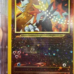 CGC 10 GEM MINT Entei 2001 Black Star Promos 34 Reverse Holo Swirl Pokemon Card - Image 2